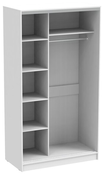 Ντουλάπα dormitor με Καθρέφτη Korredor Pako World Λευκό 120x60x220 cm