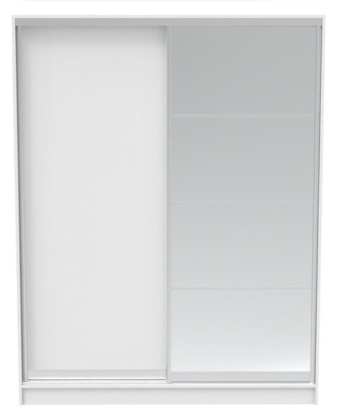 Ντουλάπα dormitor με Καθρέφτη Korredor Pako World Λευκό 160x60x220 cm
