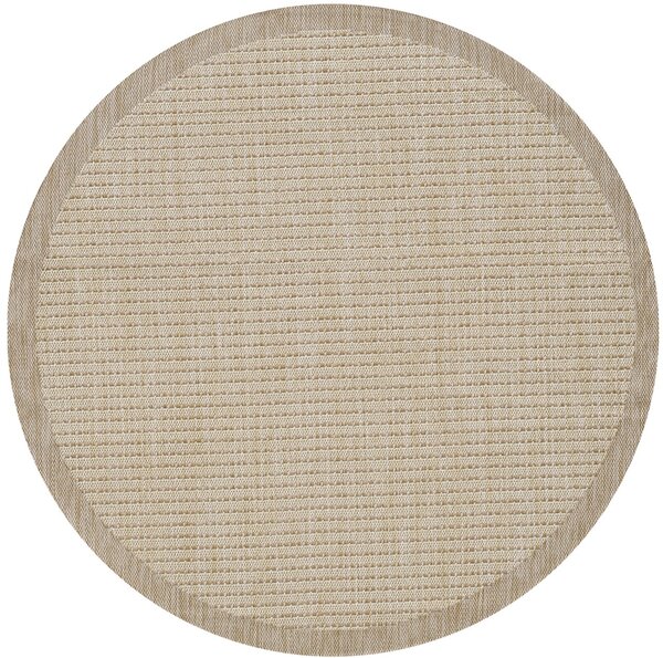 Στρογγυλό Χαλί Giza Μπεζ 120x120 cm