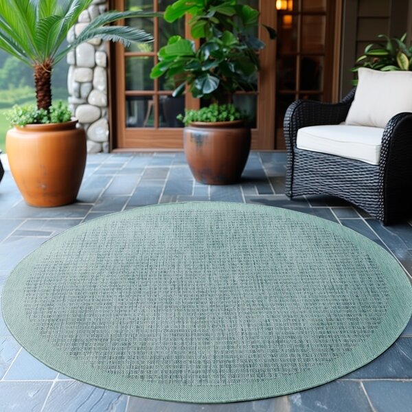 Στρογγυλό Χαλί Giza Μπλε 120x120 cm