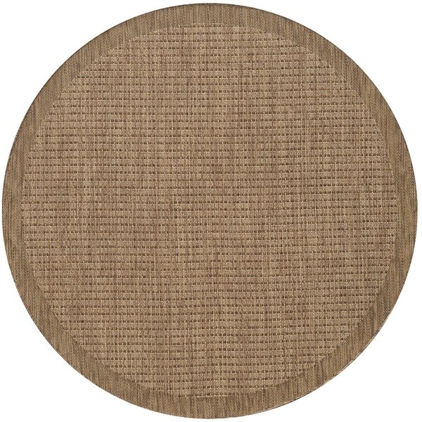 Στρογγυλό Χαλί Giza Καφέ 120x120 cm
