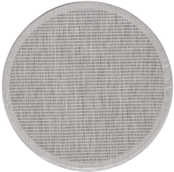 Στρογγυλό Χαλί Giza Γκρι 120x120 cm