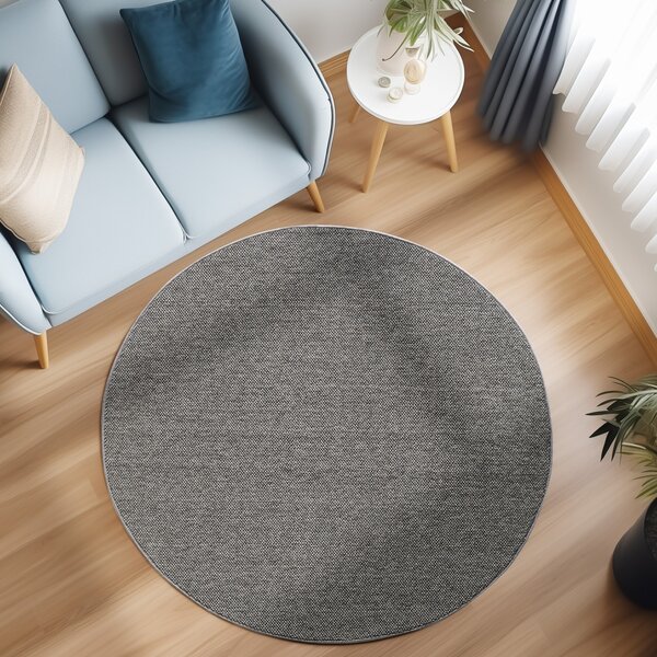 Στρογγυλό Χαλί Loom Γκρι 120x120 cm