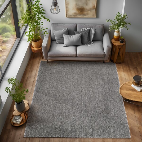 Στρογγυλό Χαλί Loom Γκρι 120x120 cm
