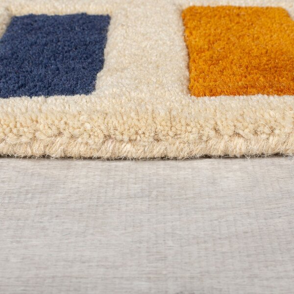 Χαλί Διαδρόμου Illusion Retro Blocks Πολύχρωμο 60X230 cm, Flair Rugs