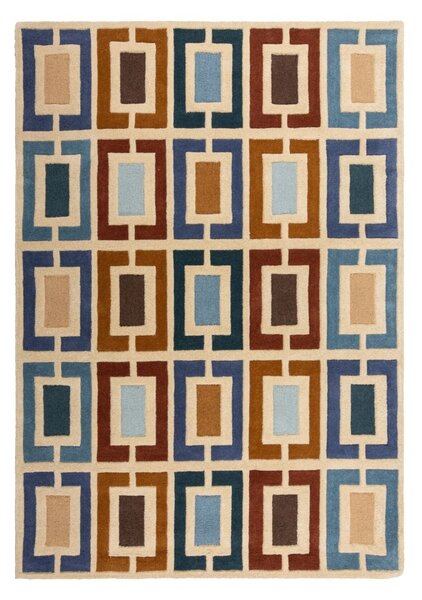 Χαλί Illusion Retro Blocks Μπλε 160X230 cm, Flair Rugs