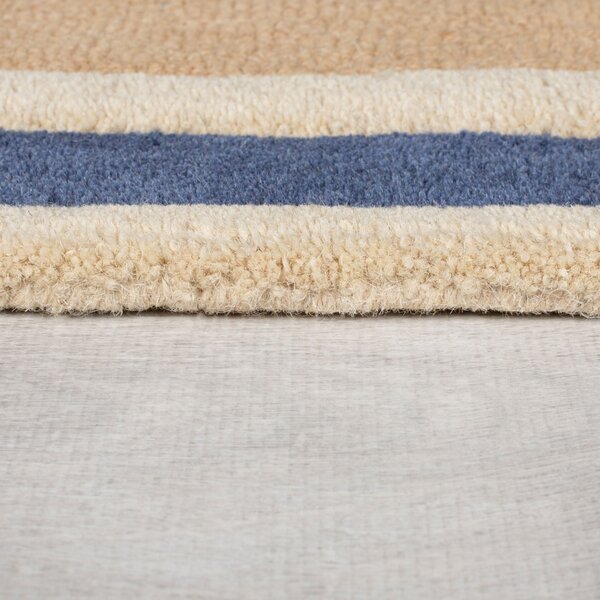 Χαλί Διαδρόμου Illusion Retro Blocks Μπλε 60X230 cm, Flair Rugs
