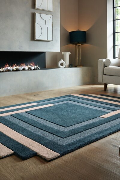 Χαλί Abstract Labyrinth Πράσινο 150X240 cm, Flair Rugs