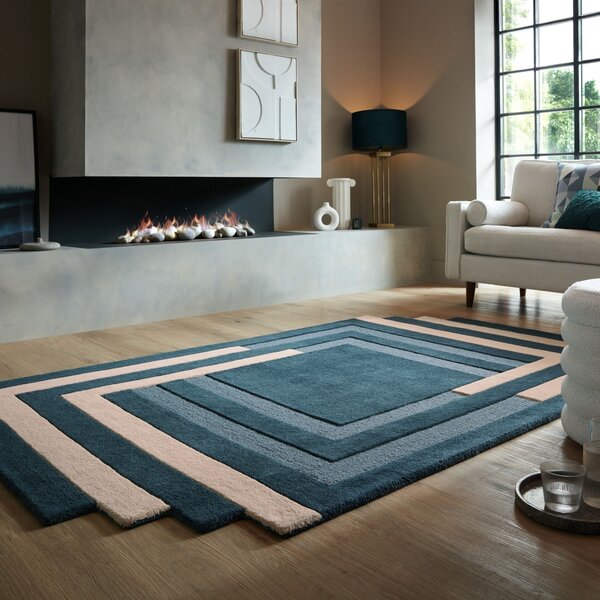 Χαλί Abstract Labyrinth Πράσινο 150X240 cm, Flair Rugs