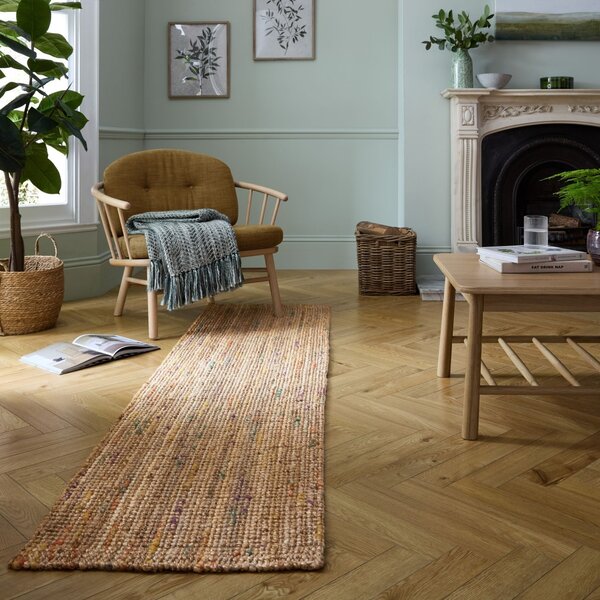 Χαλί Διαδρόμου Sarita Jute Boucle Πολύχρωμο 60X230 cm, Flair Rugs