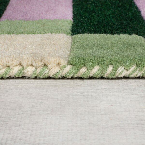 Χαλί Lois Scallop Kai Wool Ροζ 160X230 cm, Flair Rugs