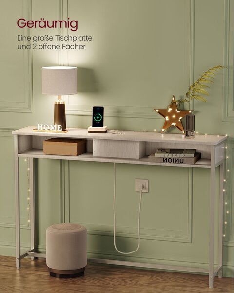 Κονσόλα Vasagle Λευκό 120x25x81.1 cm