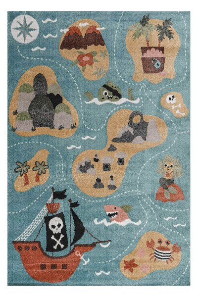 Παιδικό Χαλί (160x230) Polcarpet Carousel Dream Pirates Blue