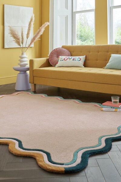 Χαλί Wool Scallop Κρεμ 120x170 cm, Flair Rugs