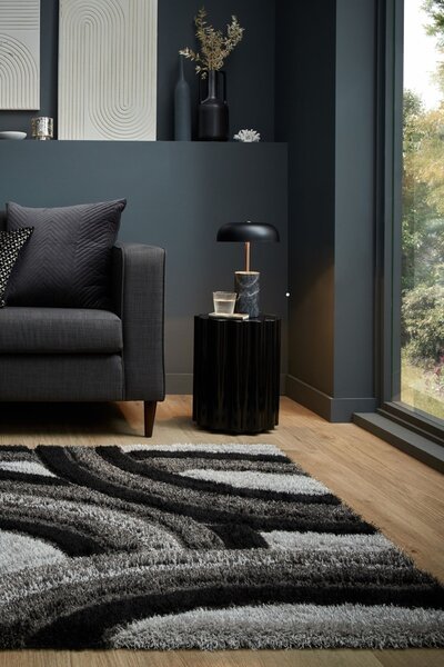 Χαλί Velvet Carved Γκρι 160x230 cm, Flair Rugs