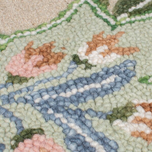 Χαλί Bryony Shaped Floral Πράσινο 120x170 cm, Flair Rugs