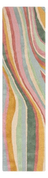 Χαλί Διαδρόμου Abstract Flow Ροζ 60x230 cm, Flair Rugs
