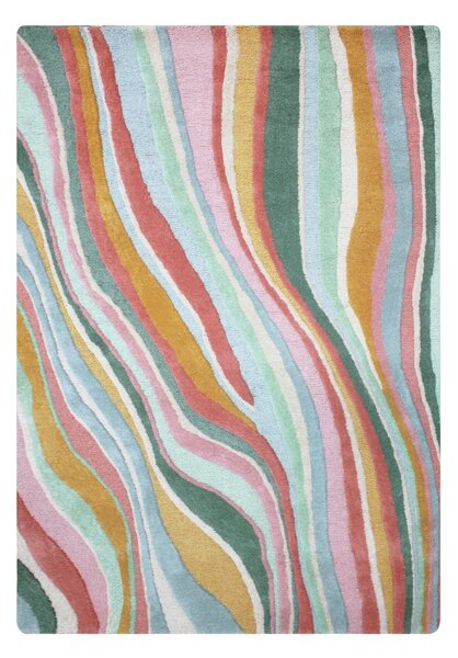 Χαλί Abstract Flow Ανοιχτό Μπλε 120x170 cm, Flair Rugs