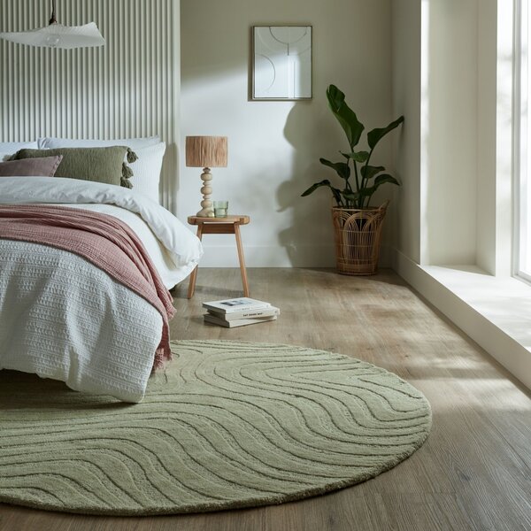 Στρογγυλό Χαλί Mesmerise Πράσινο 160x160 cm, Flair Rugs