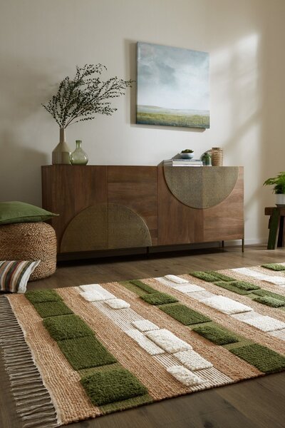 Χαλί Medina Blocks Πράσινο 120x170 cm, Flair Rugs