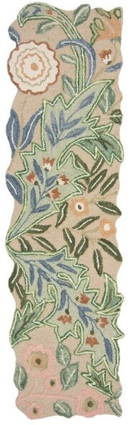 Χαλί Διαδρόμου Bryony Shaped Floral Πράσινο 60x230 cm, Flair Rugs