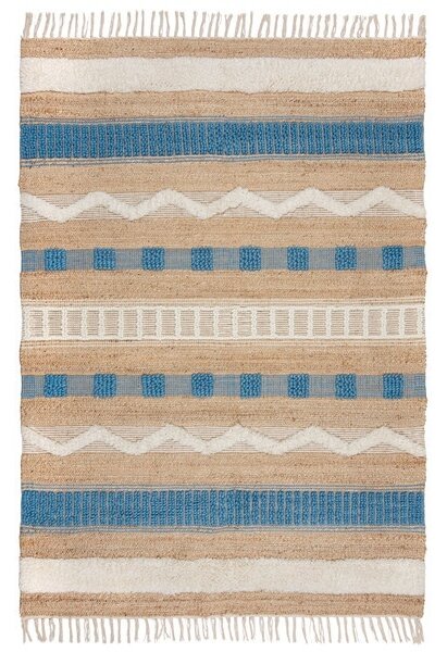 Χαλί Medina Jute Μπλε 120x170 cm, Flair Rugs