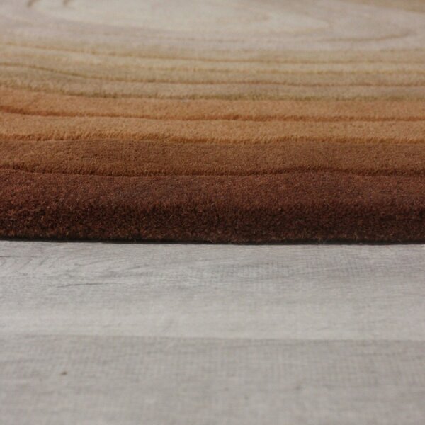 Χαλί oval Puddle Ombre Wool Καφέ 160x230 cm, Flair Rugs