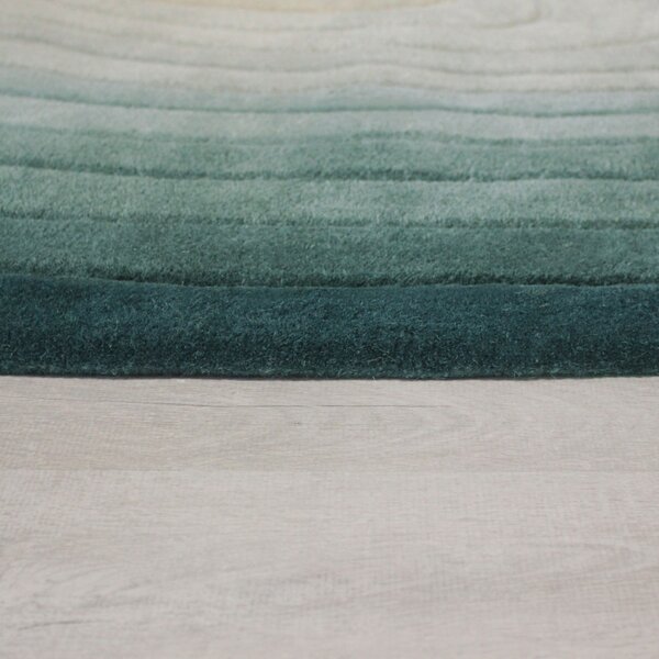 Χαλί oval Puddle Ombre Wool Μπλε 160x230 cm, Flair Rugs