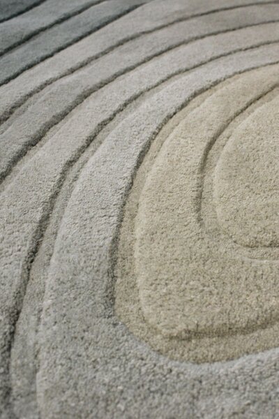 Χαλί oval Puddle Ombre Wool Μπλε 160x230 cm, Flair Rugs