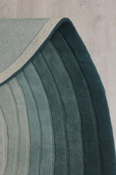 Χαλί oval Puddle Ombre Wool Μπλε 160x230 cm, Flair Rugs
