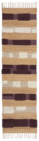 Χαλί Διαδρόμου Medina Blocks Μωβ 60x230 cm, Flair Rugs