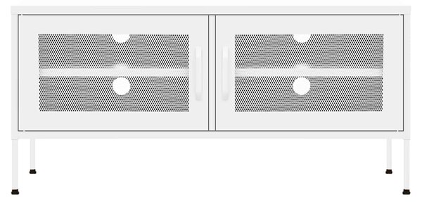 VidaXL Έπιπλο Τηλεόρασης Λευκό 105x35x50 εκ. από Ατσάλι