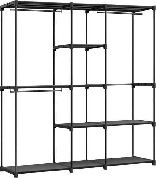Αρθρωτό Σταντ Κρεμάστρας Songmics Μαύρο 182x43x182 cm