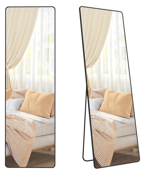 Επιδαπέδιος καθρέφτης Μαύρο Songmics 160x50x1.3 cm