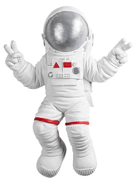 Διακοσμητικό Τοίχου Yak-001 Astronaut, Λευκό, 35x47x10 cm
