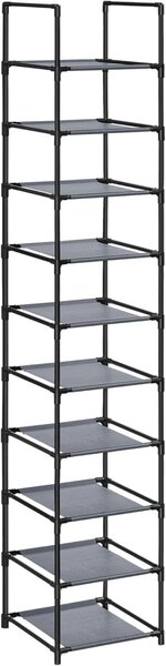 Αρθρωτή παπουτσοθήκη Γκρι Songmics 33x33x173 cm