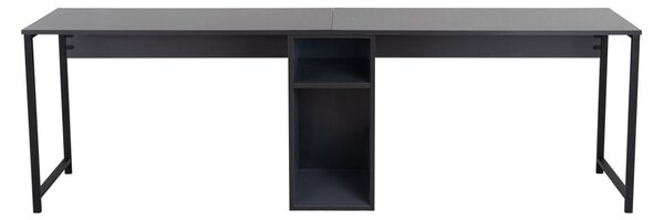 Διπλό γραφείο μελέτης Ανθρακί