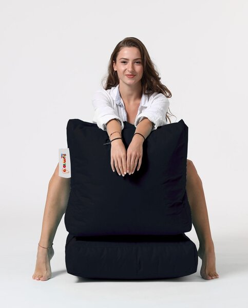 Πουφ beanbag κήπου Siesta Μαύρο