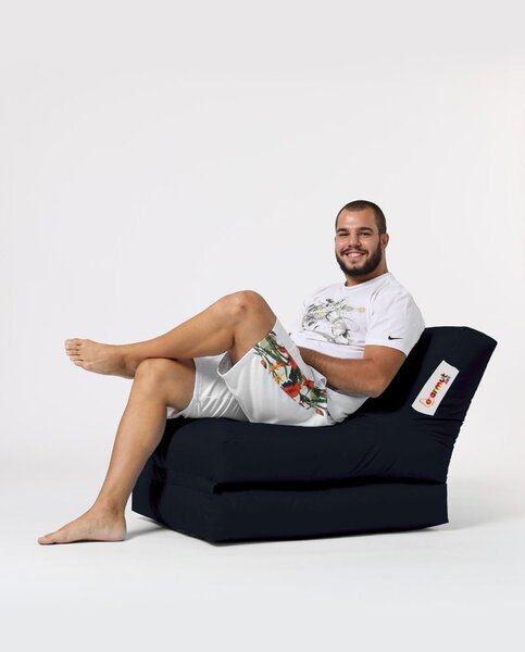 Πουφ beanbag κήπου Siesta Μαύρο