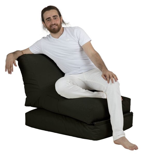 Πουφ beanbag κήπου Siesta Μαύρο