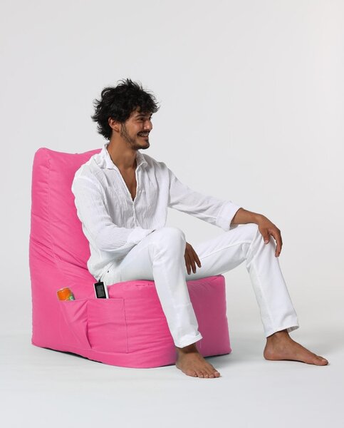 Πουφ beanbag κήπου Diamond Ροζ