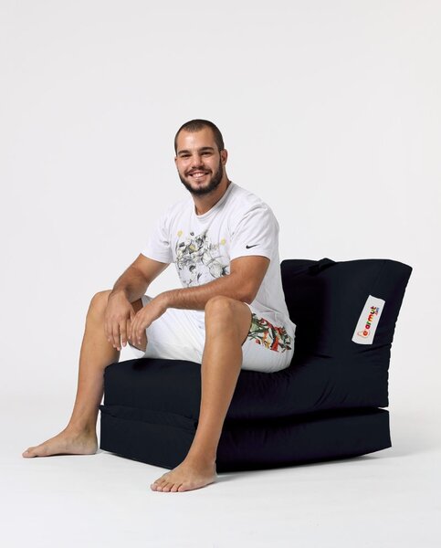 Πουφ beanbag κήπου Siesta Μαύρο
