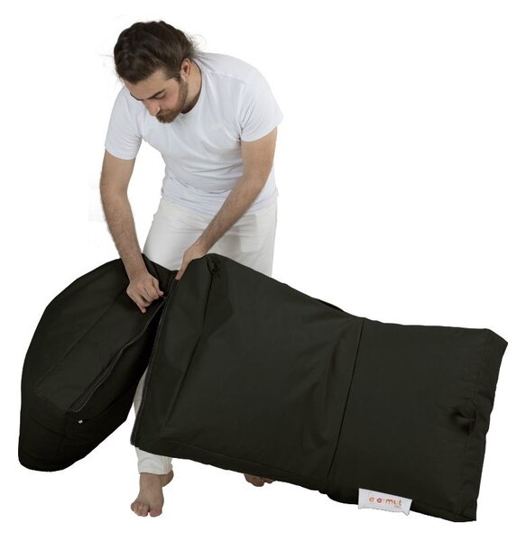 Πουφ beanbag κήπου Siesta Μαύρο