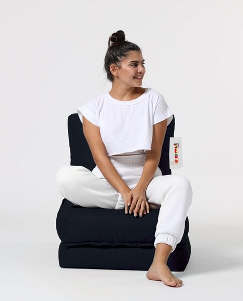 Πουφ beanbag κήπου Siesta Μαύρο