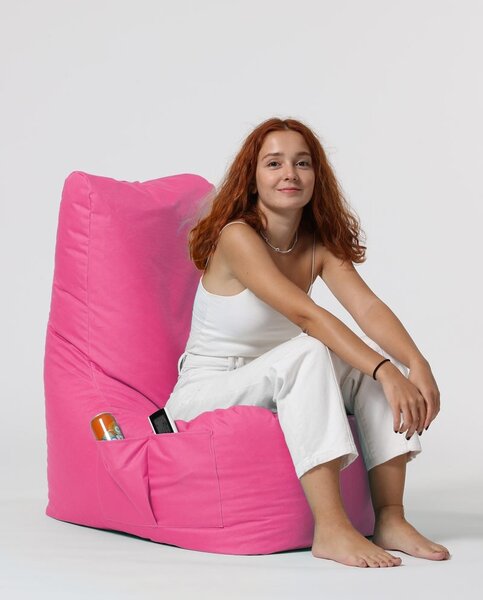 Πουφ beanbag κήπου Diamond Ροζ