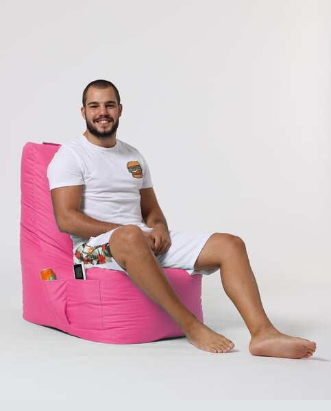 Πουφ beanbag κήπου Diamond Ροζ