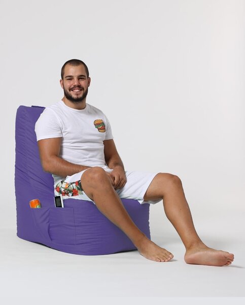 Πουφ beanbag κήπου Diamond Μωβ
