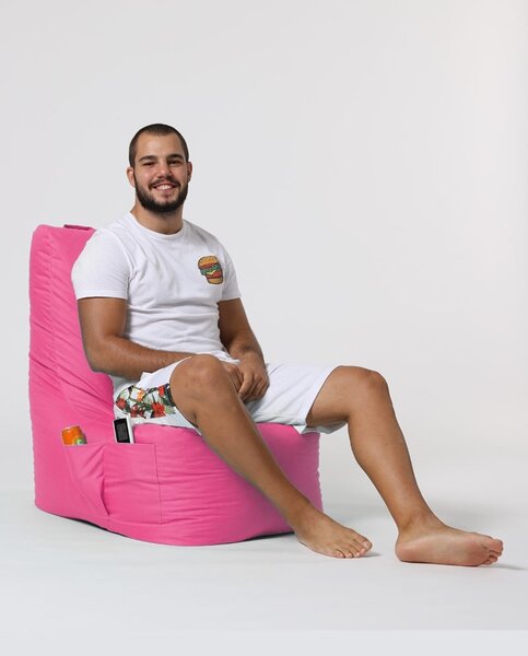 Πουφ beanbag κήπου Diamond Ροζ