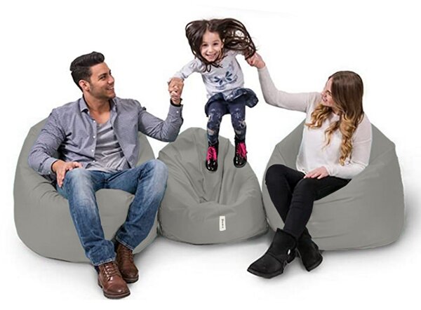Πουφ beanbag κήπου Iyzi Γκρι