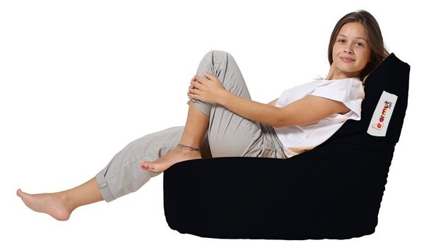Πουφ beanbag κήπου Baton Μαύρο